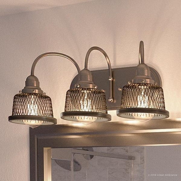 Luxury Vintage Bathroom Vanity Light, 8.375"H x 23.375"W, with